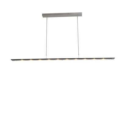 Masterlight Hanglamp eettafel - kantoorVigo 170cm nikkel met zwart - 2632-37-05-DW