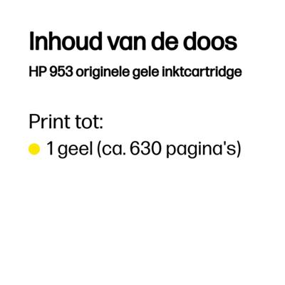Originele inkt cartridge HP 2621284 Geel 50gr