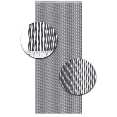 Vliegengordijn Kunststof Monza Wit-Taupe - 92cm x 210cm Vliegengordijn Kunststof Monza Wit-Taupe - 92cm x 210cm