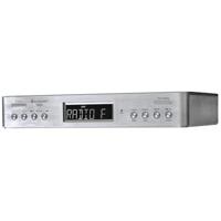 soundmaster UR2045 Under Cabinet Bluetooth/FM/DAB/DAB+ keukenradio met ledverlichting, dubbel alarm en kooktimer, zilver - thumbnail