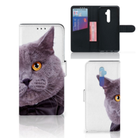 OPPO Reno 2Z Telefoonhoesje met Pasjes Kat - thumbnail