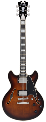 D&apos;angelico Premier Mini DC Brown Burst