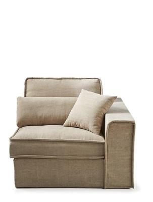 Rivièra Maison Modulaire Bank 'Metropolis' Corner Arm Rechts, Cotton, kleur Naturel Rivièra Maison Modulaire Bank 'Metropolis' Corner Arm Rechts, Cotton, kleur Naturel