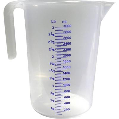 Maatbeker 3 l Polyethyleen