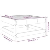 Tuinvoetenbank massief douglashout - thumbnail