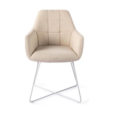 Jesper Home Noto eetkamerstoel Overnight Oats cross white