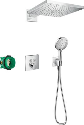 Hansgrohe Raindance E complete set inbouwset 300 1jet met ShowerSelect Square, chroom