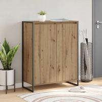 Schoenenkast Ambachtelijk eiken 79 x 36 x 100 cm Bewerkt hout - thumbnail