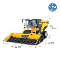 Jamara Harvester MT-1000 1:24S 2,4GHz tarwe en ma met rook en graanwild - thumbnail