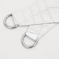 VidaXL Zonnescherm driehoekig 5x5x6 m oxford stof wit - thumbnail