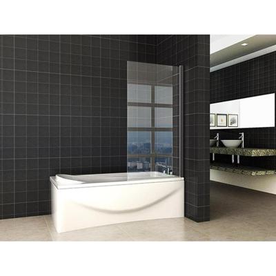 Wiesbaden Draaibare Badwand Orbit 80x150 cm 6 mm NANO Coating Mat Zwart