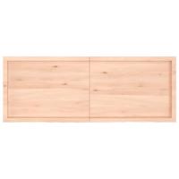 VidaXL Wastafelblad 160x60x(2-6) cm onbehandeld massief hout - thumbnail
