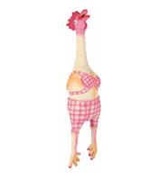 TRIXIE LATEX / POLYESTERVLIES KIP IN BIKINI MET DIERENGELUID 48 CM 2 ST - thumbnail