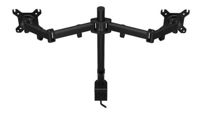 ENDORFY Atlas dubbele, solide metalen constructie, tot 8 kg per stuk, 2 x 27 max, grote hoogteverstelling, draaifunctie, VESA 75×75 mm en 100×100 mm, EY8F003