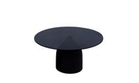 Sohome Ronde Salontafel 'Indira' Glas en staal, 70cm - thumbnail