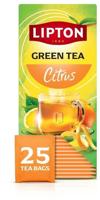 Lipton thee Feel Good Selection, Groene thee citrus, doos van 25 zakjes - thumbnail