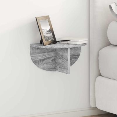 Wandplank 2 pcs Grijs Sonoma 38 x 19 x 19 cm Bewerkt hout Wandplank 2 pcs Grijs Sonoma 38 x 19 x 19 cm Bewerkt hout