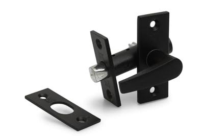 DX Insteekgrendel met sluitplaat lengte 55mm - zwart