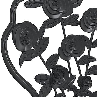 Bistrostoelen 2 st gietaluminium zwart