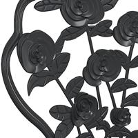 Bistrostoelen 2 st gietaluminium zwart - thumbnail