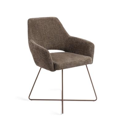 Jesper Home Kushi eetkamerstoel Moss Meadow cross rose