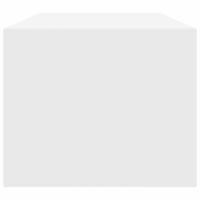 TV-meubel 80x31x25,5 cm bewerkt hout wit - thumbnail