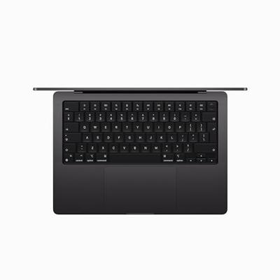 Refurbished MacBook Pro 14 Zwart Zichtbaar gebruikt