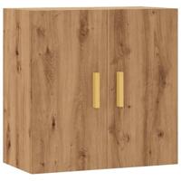 Wandkast 60x31x60 cm bewerkt hout artisanaal eikenkleurig - thumbnail