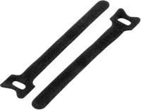 TRU COMPONENTS TC-12355352 Klittenband kabelbinder Om te bundelen Haak- en lusdeel (l x b) 180 mm x 12 mm Zwart 20 stuk(s) - thumbnail