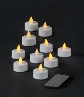 Batterijverlichting 10 stuks LED theelicht met afsandsbediening Anna's collection - Annas collection - thumbnail