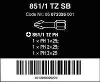 Wera 851/1 TZ Bits Phillips, PH 1 - 3 x 25 mm - 1 stuk(s) - 05073326001 - thumbnail