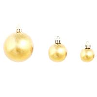 VidaXL 100-delige kerstballenset 3/4/6 cm bruin/bronskleur/goudkleurig - thumbnail