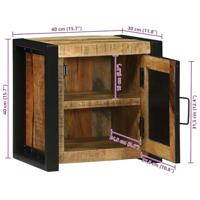 Badkamerkast met opslag Bruin 40 x 30 x 40 cm Massief mangohout - thumbnail