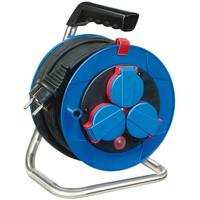 Brennenstuhl 15m H05RR-F 3G1,5 3AC outlet(s) 15m Zwart, Blauw, Rood power uitbreiding - thumbnail