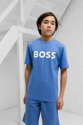 Hugo Boss Logo T-Shirt Kids Blauw - Maat 13/14 jaar - Kleur: Blauw | Soccerfanshop Hugo Boss Logo T-Shirt Kids Blauw - Maat 13/14 jaar - Kleur: Blauw | Soccerfanshop