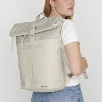 New Rebels Bruce New York Beige 21L Rolltop Rugzak Waterafstotend Laptop 15.6" - thumbnail