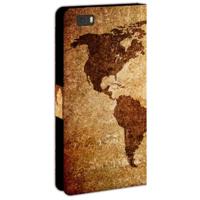 Huawei Ascend P8 Lite | Flip Cover | Wereldkaart - thumbnail