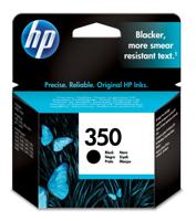 HP Inktcartridge 350 Origineel Zwart CB335EE Inkt - thumbnail