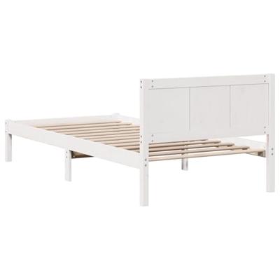Bedframe Wit 100 x 200 cm Massief grenenhout