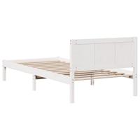 Bedframe Wit 100 x 200 cm Massief grenenhout - thumbnail