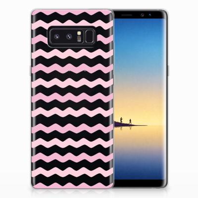 Samsung Galaxy Note 8 | TPU bumper | Waves Roze Samsung Galaxy Note 8 | TPU bumper | Waves Roze
