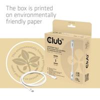 club3D USB-C-kabel USB 4.0 USB-C stekker 1.20 m Wit CAC-1572 - thumbnail