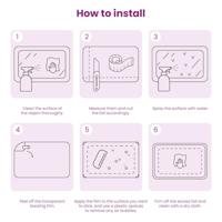 VidaXL Raamfolies 4 st mat bloemenpatroon pvc - thumbnail