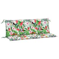 Tuinbankkussens 2 st 150x50x7 cm stof meerkleurig - thumbnail