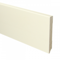 MDF Moderne plint 120x15 voorgelakt RAL9001 - lengte 240cm - thumbnail
