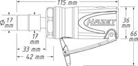 HAZET Mini slijpmachine · recht 9032M-1 · Lengte: 115 mm - thumbnail