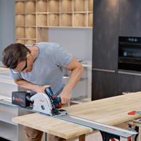 Bosch Blauw GKT 18V-52 GC Professional Accu-invalzaag BITURBO L-Boxx | 2x 5.5Ah accu&apos;s + geleiderail - 0615990M0A - thumbnail