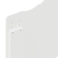 Bedframe met hoofdeinde Wit 90 x 200 cm Massief grenenhout - thumbnail