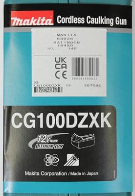 Makita CG100DZXK Accu Lijm- en kitspuit 12V Max Basic Body in koffer