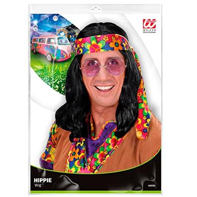Pruik Hippie zwart Floyd